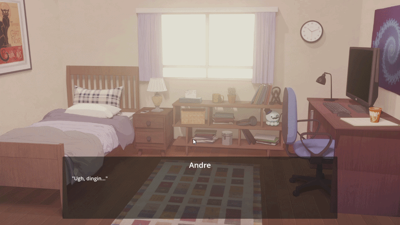 text animation showcase from my visual novel prototype